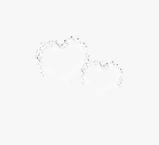 叠加一起的两颗亮星组成的心免抠