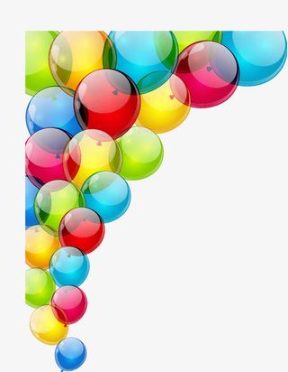 七夕情人节气球免抠