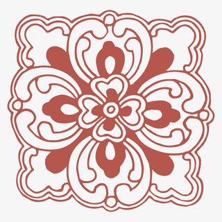 中国风花纹免抠