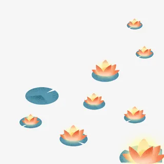 荷花灯素材免抠