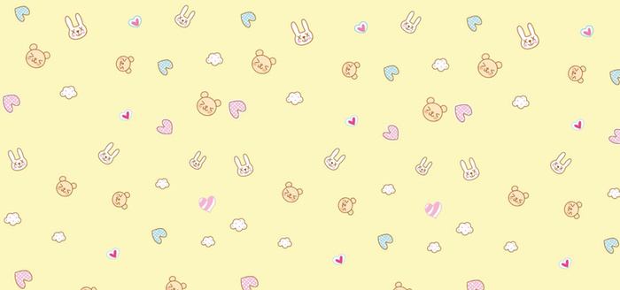 卡通手绘儿童小动物底纹简约背景高清