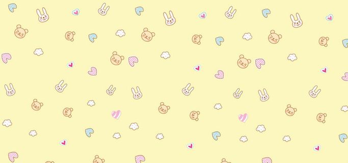 卡通手绘儿童小动物底纹简约背景高清