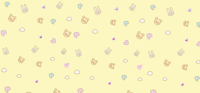 卡通手绘儿童小动物底纹简约背景高清