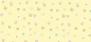 卡通手绘儿童小动物底纹简约背景高清