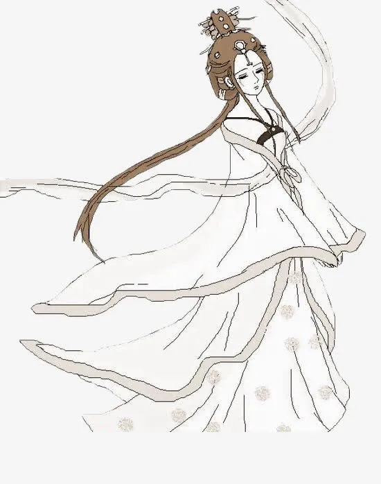 卡通古风美女免抠