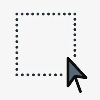 灰色虚线方框点击按钮免抠