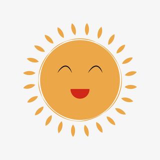 咧嘴笑的小太阳免抠