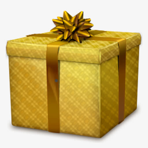 彩带礼物盒子元素免抠