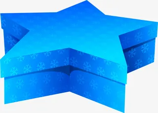 蓝色星星舞台免抠