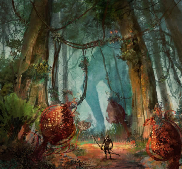魔幻森林猎人海报背景