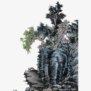 山水画免抠