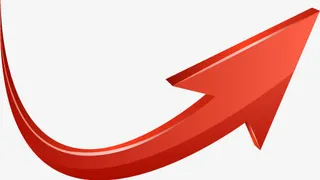 红色立体箭头免抠