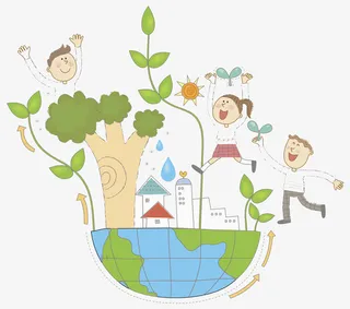 地球上的美好生活免抠