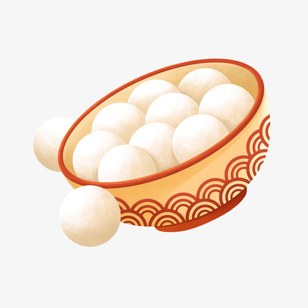 卡通汤圆元宵免抠