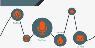 创意带图标锁链图.免抠