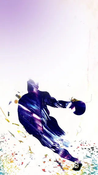 彩色秋季运动会篮球比赛H5背景素材高清