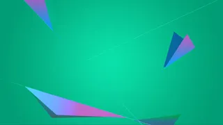 纯色北京绿色不规则三角形图形图片免抠