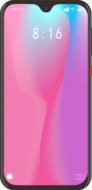 矢量小米9真机绘制免抠