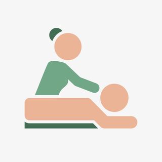 创意推拿标签矢量图免抠