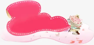 粉色卡通可爱花朵设计装饰边框免抠