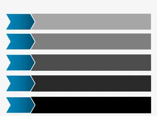 蓝黑色ppt并列关系免抠