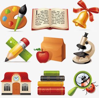 学校元素矢量素材免抠