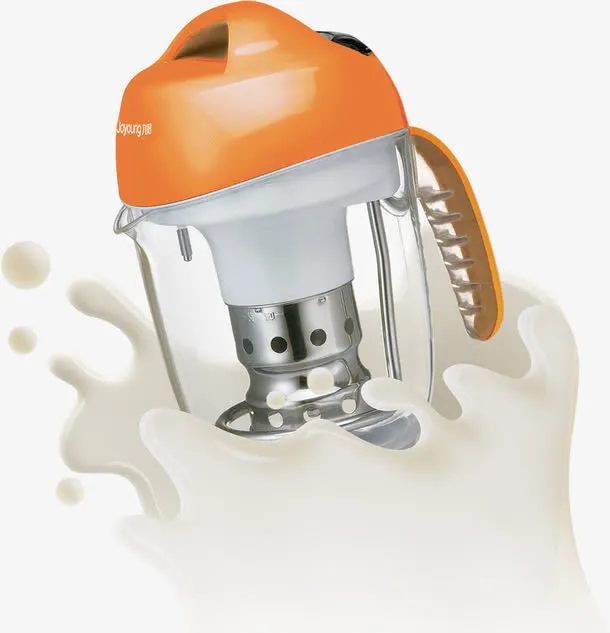 豆浆机主题元旦海报免抠