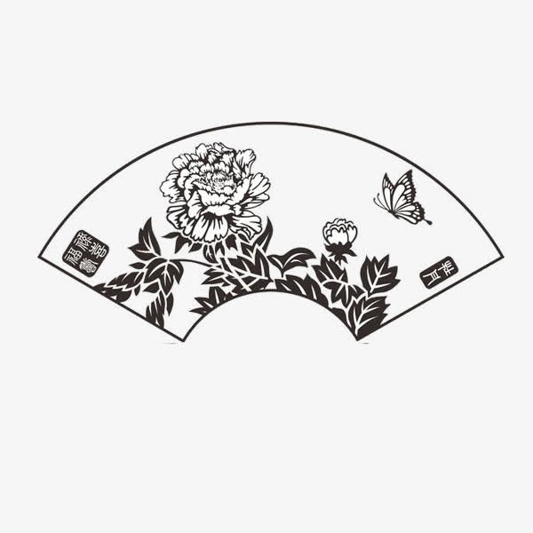 扇形边框免抠