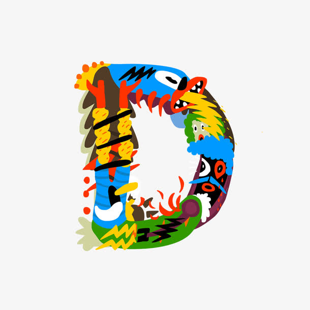 万圣节字母免抠