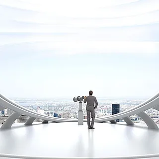 眺望城市商务PSD分层主图背景素材高清