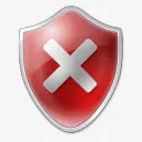 亮光盾牌警示标志免抠
