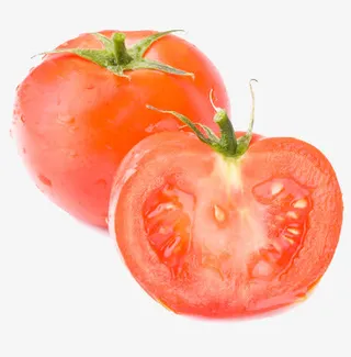 一个对半切开的西红柿免抠