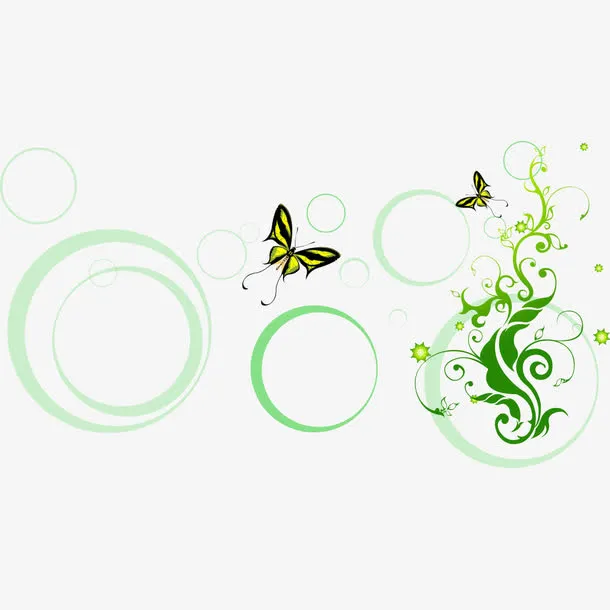 绿色底纹装饰免抠