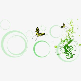 绿色底纹装饰免抠