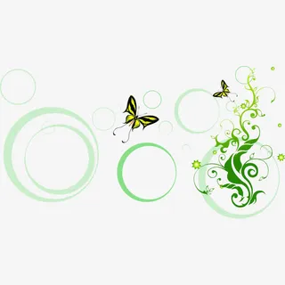 绿色底纹装饰免抠