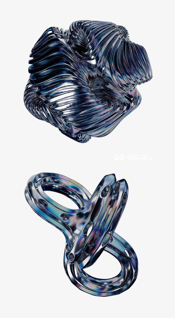 C4D抽象科技元素免抠