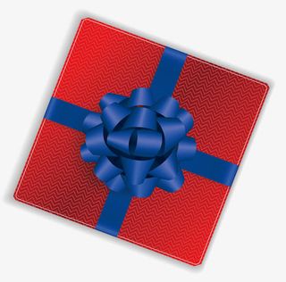 精美的蓝色缎带免抠