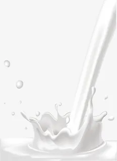 手绘白色牛奶免抠