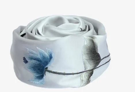 织锦楼冬季刺绣盘扣大披肩丝巾免抠