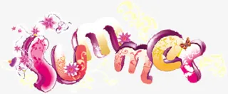 summer英文艺术字免抠