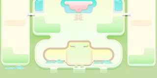 绿色可爱草地网页免抠