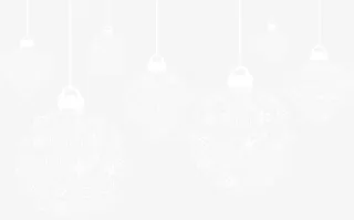 白色圣诞节挂件免抠