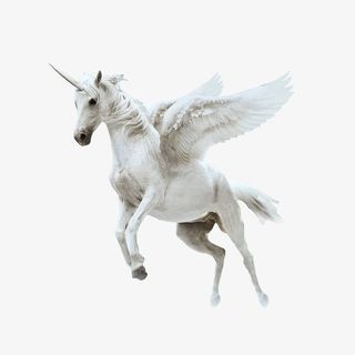 唯美独角兽飞马免抠