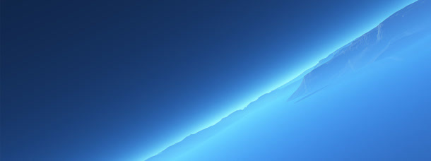 蓝色渐变天空云雾免抠
