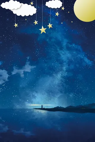 七夕情人节日海报背景素材高清