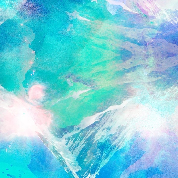 蓝色水彩晕染纹理背景高清