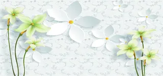 简约百合花背景图高清