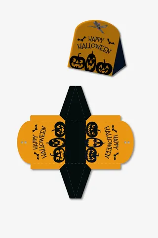 万圣节礼物盒包装免抠