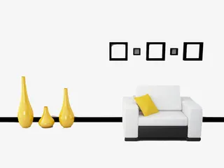 客厅摆设设计免抠