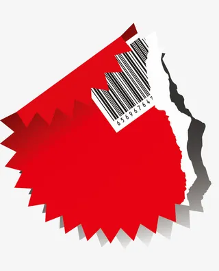 矢量红色手撕纸张图案免抠